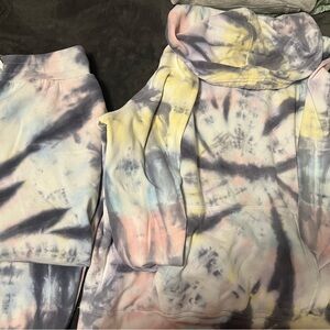 Warehouse Tie-Dye Track Pants & Hoodie Set